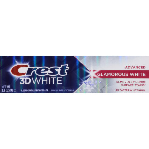 Crest 3D White Advanced Glamorous White Toothpaste 93g - Whiter Smile