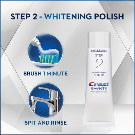 Crest 3D White Brilliance 2 Step Kit 65g / 113g - Whiter Smile