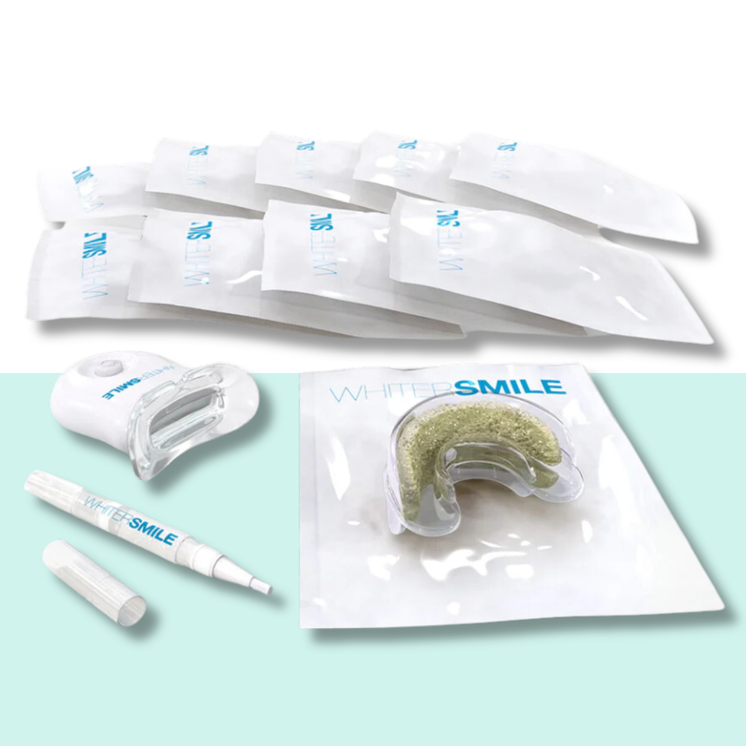 Whiter Smile Pre-Filled Tray LED Whitening Kit 18% CP (Made In USA)