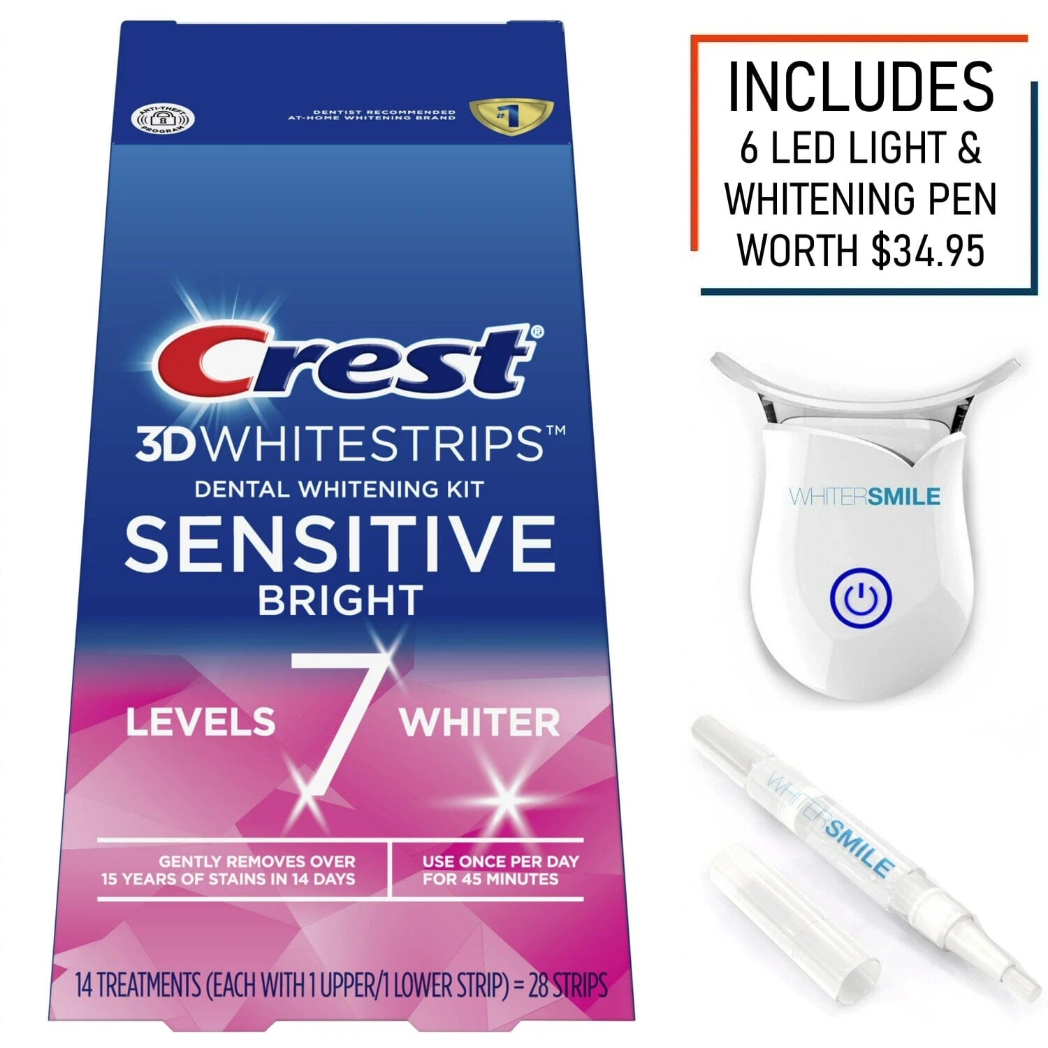 Crest 3D White Sesntive White Whitestrips Buy Now Pay Later