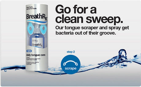 BreathRX Anti-Bacterial Daily Tongue Care Kit 59ml Sonicare BreathRx 